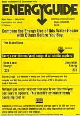 yellow energyguide label dayton ohio
