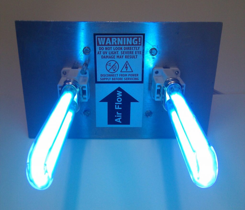 UV lamps installation